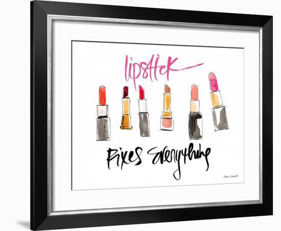 Lipstick Fixes Everything-Lanie Loreth-Framed Art Print