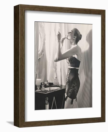 Lipstick Reflections-Frances Pellegrini-Framed Art Print