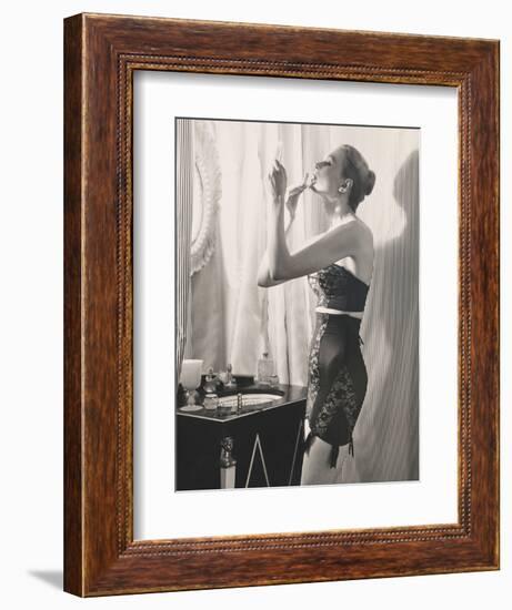 Lipstick Reflections-Frances Pellegrini-Framed Art Print