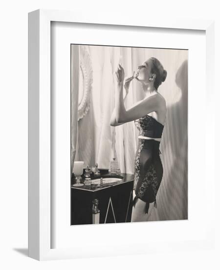 Lipstick Reflections-Frances Pellegrini-Framed Art Print