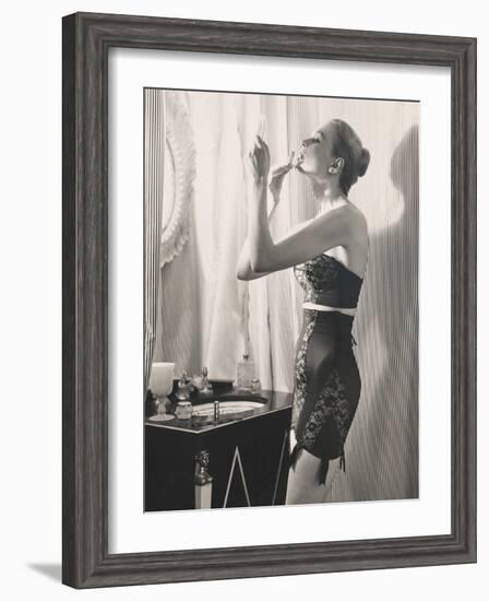 Lipstick Reflections-Frances Pellegrini-Framed Art Print