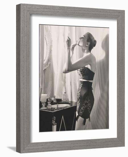 Lipstick Reflections-Frances Pellegrini-Framed Art Print