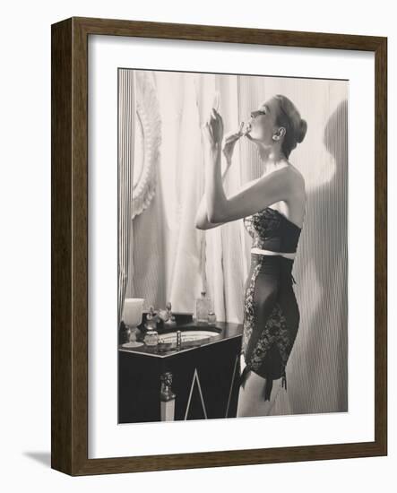 Lipstick Reflections-Frances Pellegrini-Framed Art Print