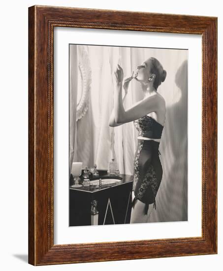 Lipstick Reflections-Frances Pellegrini-Framed Art Print