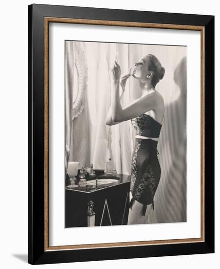 Lipstick Reflections-Frances Pellegrini-Framed Art Print