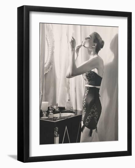 Lipstick Reflections-Frances Pellegrini-Framed Art Print