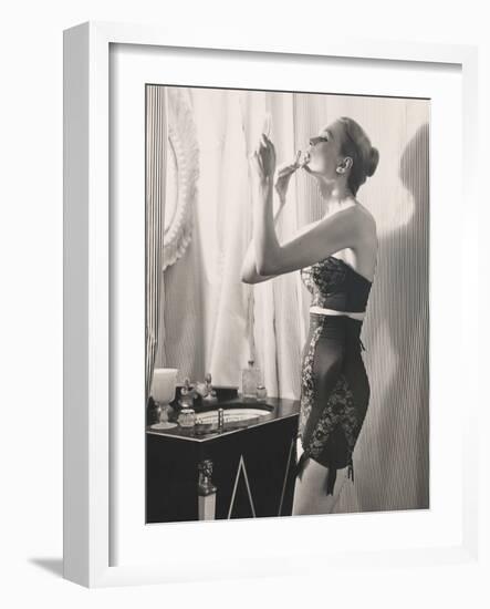 Lipstick Reflections-Frances Pellegrini-Framed Art Print