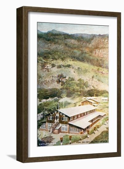 Lipton Tea Drying Building on Plantation in Sri Lanka-null-Framed Giclee Print