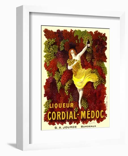Liquer Cordial-Médoc, G. A. Jourde - Bordeaux-Leonetto Cappiello-Framed Art Print