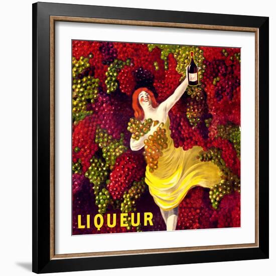 "Liqueur" Vintage French Wine Poster-null-Framed Art Print