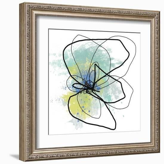 Liquid Blue Four-Jan Weiss-Framed Art Print