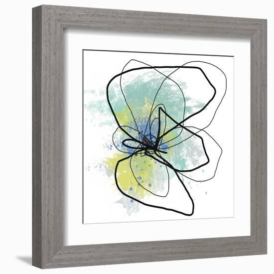 Liquid Blue Four-Jan Weiss-Framed Art Print