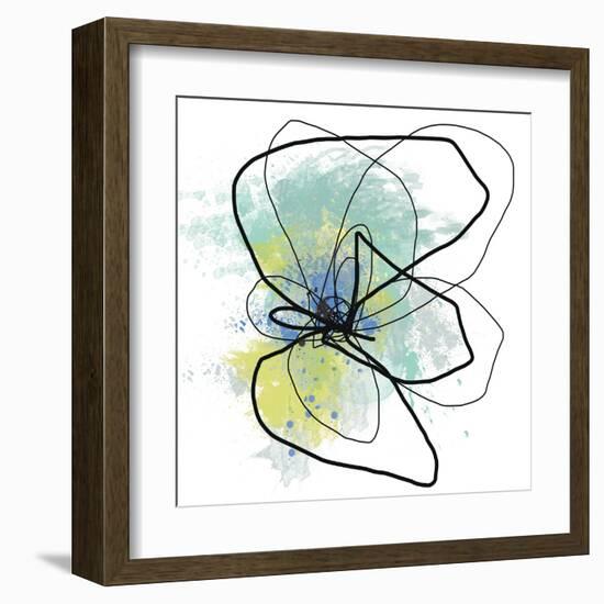 Liquid Blue Four-Jan Weiss-Framed Art Print