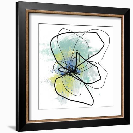 Liquid Blue Four-Jan Weiss-Framed Art Print