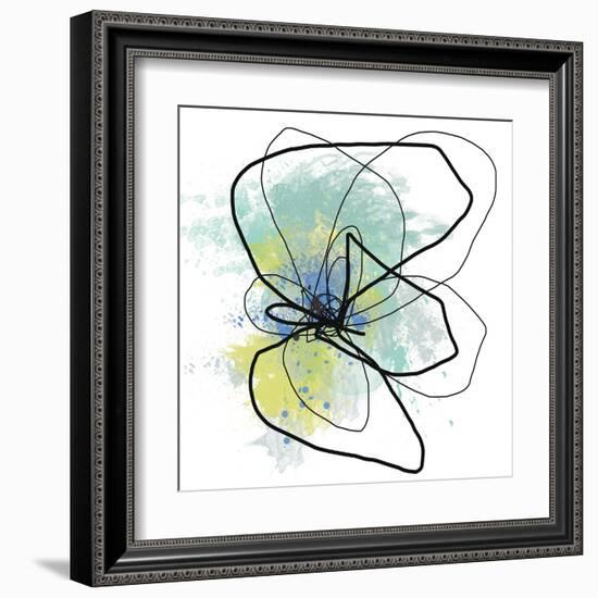 Liquid Blue Four-Jan Weiss-Framed Art Print