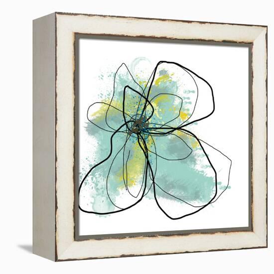 Liquid Blue Three-Jan Weiss-Framed Stretched Canvas