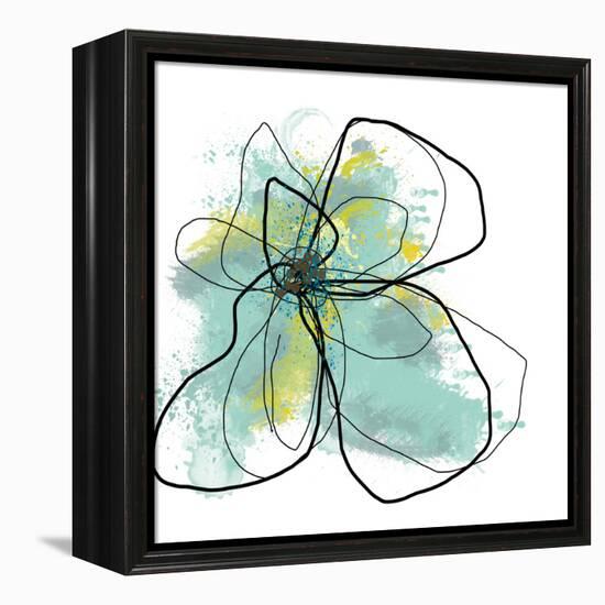 Liquid Blue Three-Jan Weiss-Framed Stretched Canvas