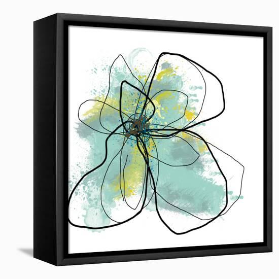 Liquid Blue Three-Jan Weiss-Framed Stretched Canvas