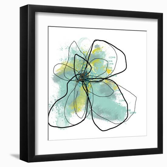 Liquid Blue Three-Jan Weiss-Framed Art Print