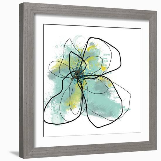 Liquid Blue Three-Jan Weiss-Framed Premium Giclee Print