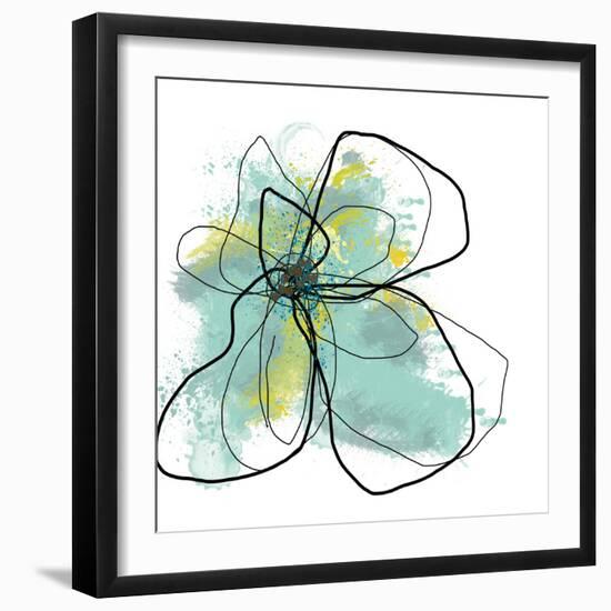 Liquid Blue Three-Jan Weiss-Framed Premium Giclee Print