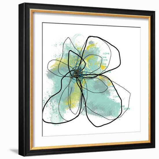 Liquid Blue Three-Jan Weiss-Framed Premium Giclee Print