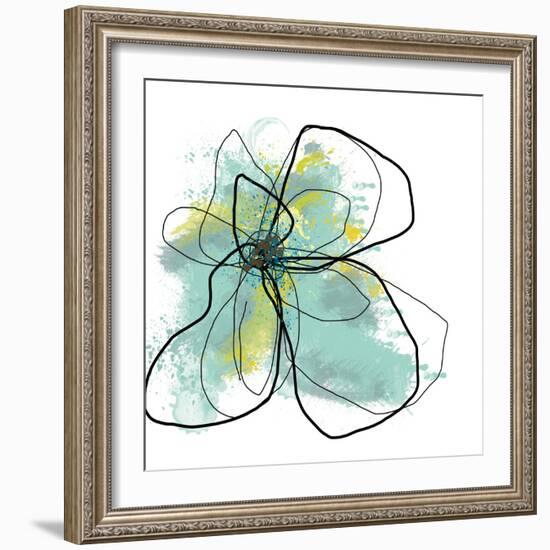 Liquid Blue Three-Jan Weiss-Framed Art Print