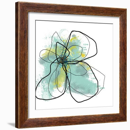 Liquid Blue Three-Jan Weiss-Framed Art Print