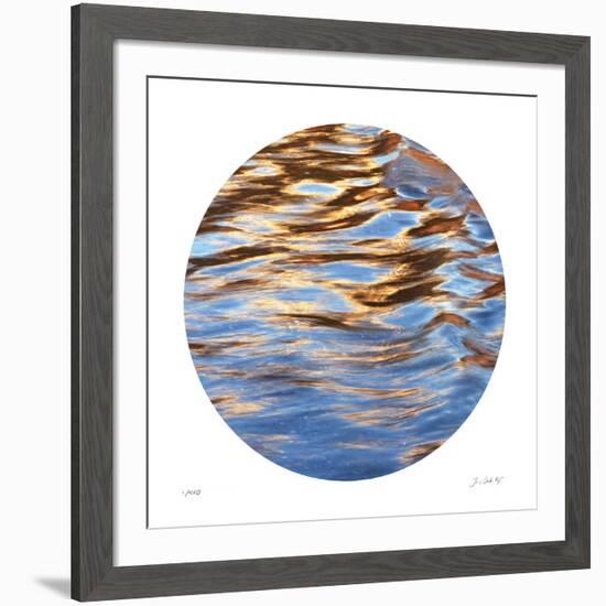 Liquid Gold Circle 2-Joy Doherty-Framed Giclee Print