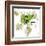 Liquid Green Flower-Jan Weiss-Framed Art Print