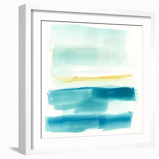 Liquid Horizon V-Jennifer Goldberger-Framed Art Print