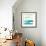 Liquid Horizon V-Jennifer Goldberger-Framed Art Print displayed on a wall