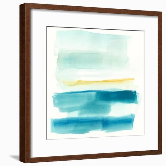 Liquid Horizon V-Jennifer Goldberger-Framed Art Print