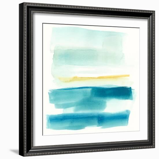 Liquid Horizon V-Jennifer Goldberger-Framed Art Print