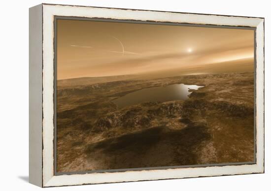 Liquid Hydrocarbons on Titan, Artwork-Detlev Van Ravenswaay-Framed Premier Image Canvas