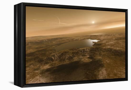 Liquid Hydrocarbons on Titan, Artwork-Detlev Van Ravenswaay-Framed Premier Image Canvas