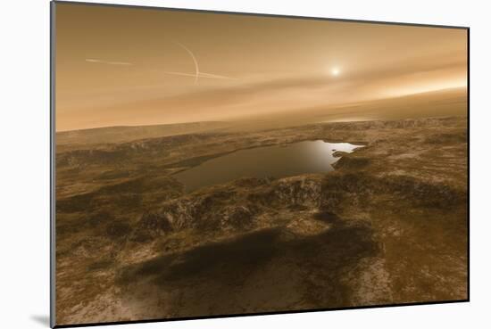 Liquid Hydrocarbons on Titan, Artwork-Detlev Van Ravenswaay-Mounted Photographic Print