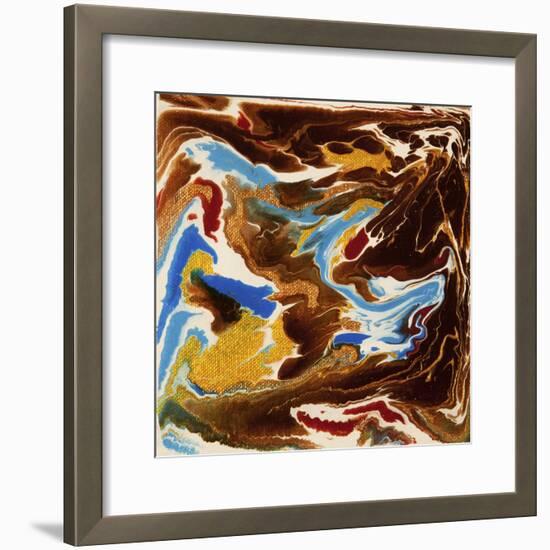 Liquid Industrial IIII - Canvas XIX-Hilary Winfield-Framed Giclee Print