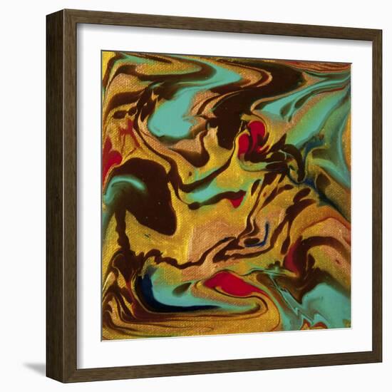 Liquid Industrial IIII - Canvas XVIII-Hilary Winfield-Framed Giclee Print