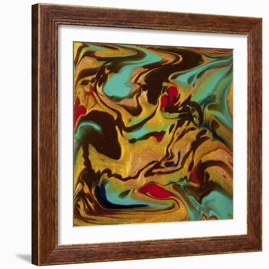 Liquid Industrial IIII - Canvas XVIII-Hilary Winfield-Framed Giclee Print