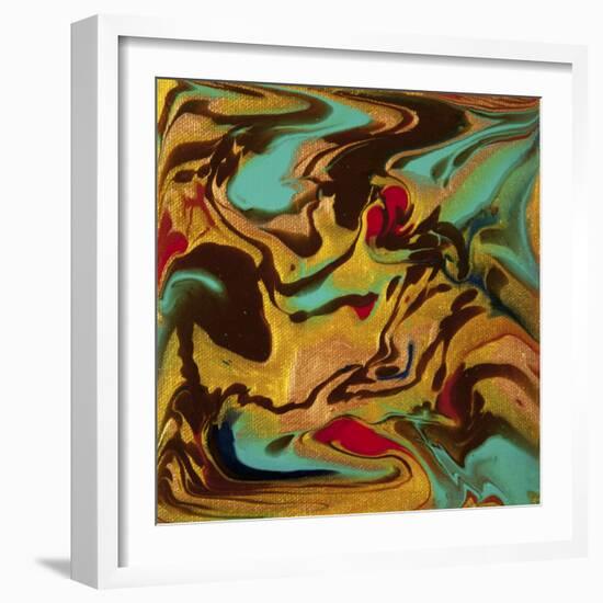 Liquid Industrial IIII - Canvas XVIII-Hilary Winfield-Framed Giclee Print