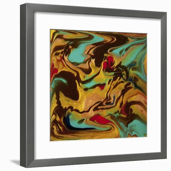 Liquid Industrial IIII - Canvas XVIII-Hilary Winfield-Framed Giclee Print