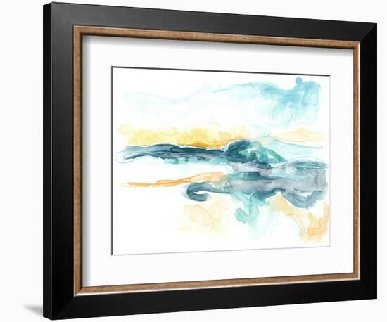 Liquid Lakebed I-null-Framed Art Print