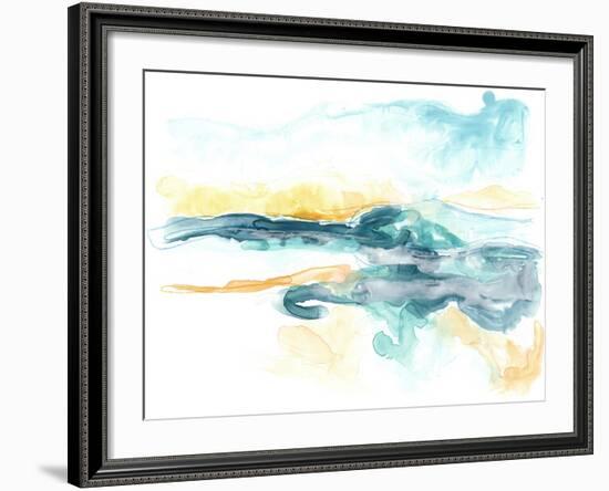 Liquid Lakebed I-null-Framed Art Print