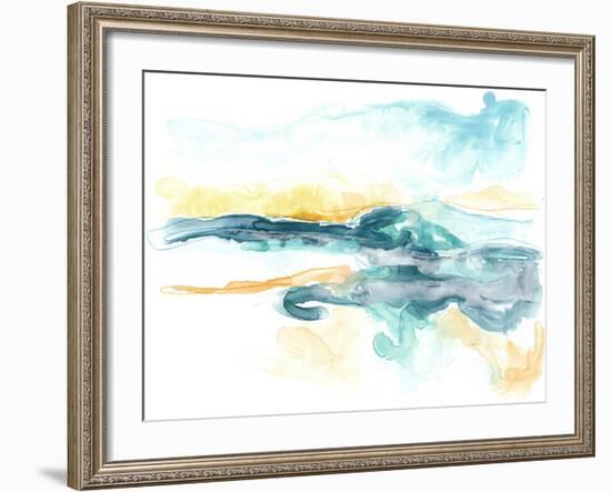 Liquid Lakebed I-null-Framed Art Print