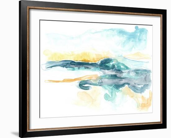 Liquid Lakebed I-null-Framed Art Print