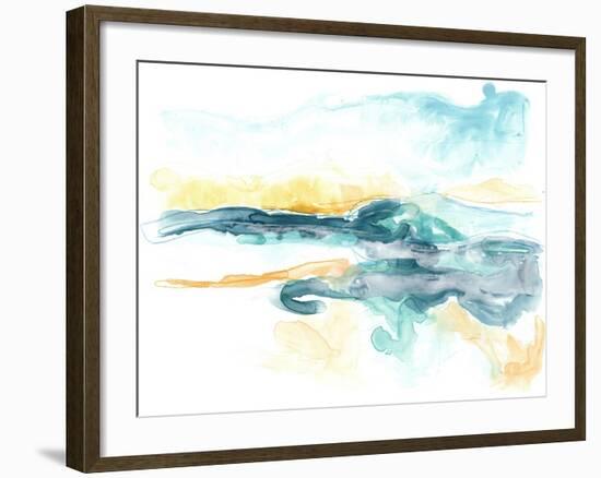 Liquid Lakebed I-null-Framed Art Print