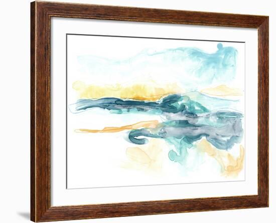 Liquid Lakebed I-null-Framed Art Print