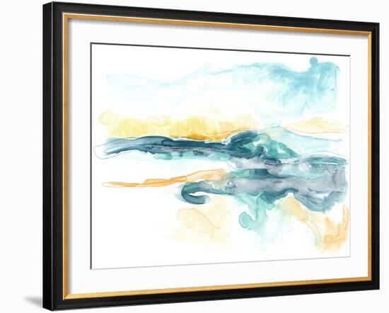 Liquid Lakebed I-null-Framed Art Print