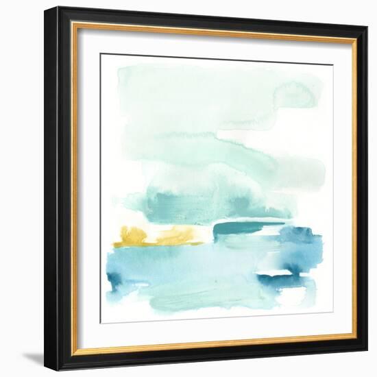 Liquid Shoreline II-June Vess-Framed Art Print